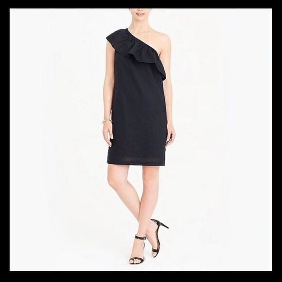 J Crew One Shoulder Linen Dress - Picture 6 of 6